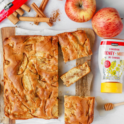 Gâteau aux pommes et au miel