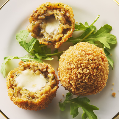 Cheesy Mushroom Arancini