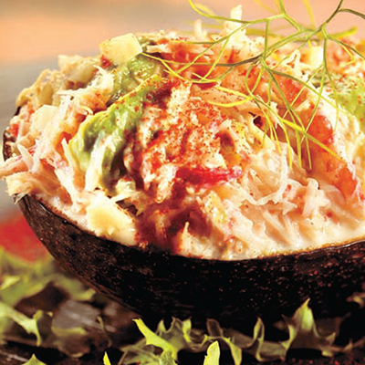 Crab-stuffed Avocados