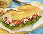Pollock Salad on Baguette