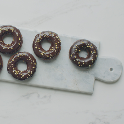 Chocolate and coffee donuts