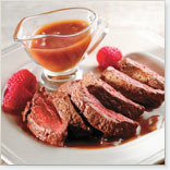 Bifteck  de bison au cidre d'érable