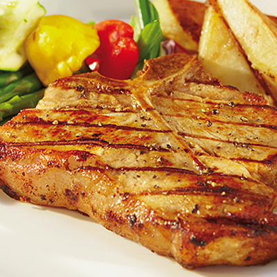 Quebec Milk-Fed Veal T-Bone Steaks With Fresh Herb Marinade