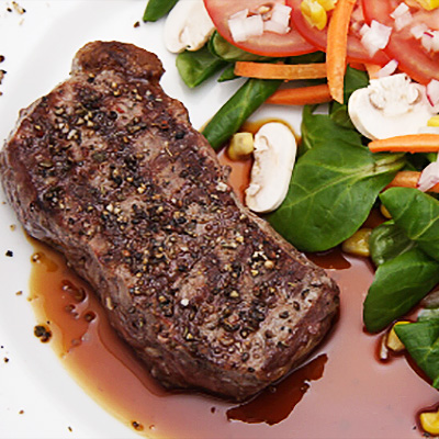 Pepper-coffee Strip Loin Steak