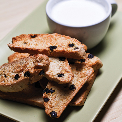 Dried Blueberry and Almond Biscotti