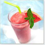 Boisson fouettée au pamplemousse