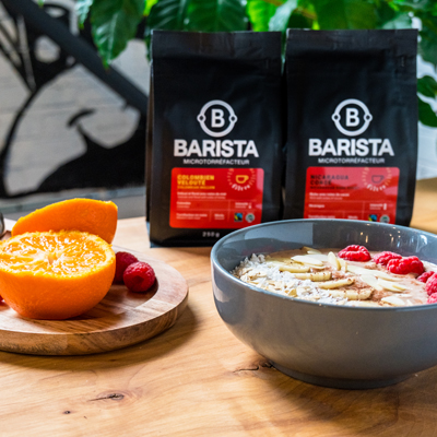 Bol de smoothie caféiné