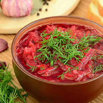 Borscht with Fresh Dill