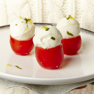 Bouchées de tomates alla caprese