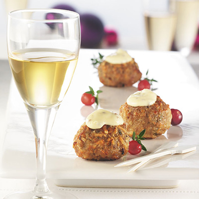 Cheesy Cranberry Pork Meatballs