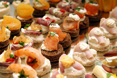 Bouchées de saumon fumé