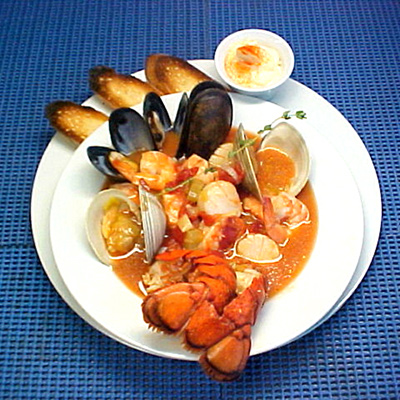 Bouillabaise fish and seafood