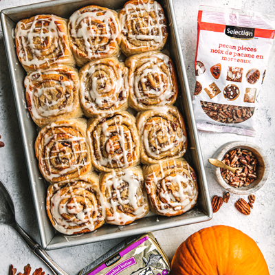 Pecan Pumpkin Rolls