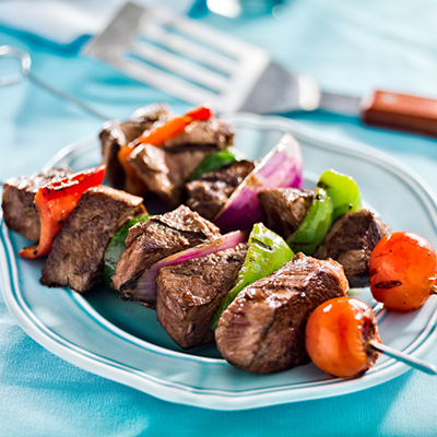 Ostrich Kebabs with Honey and Garlic