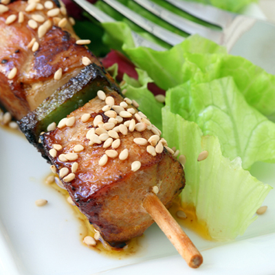 Beef Brochettes with Sesame