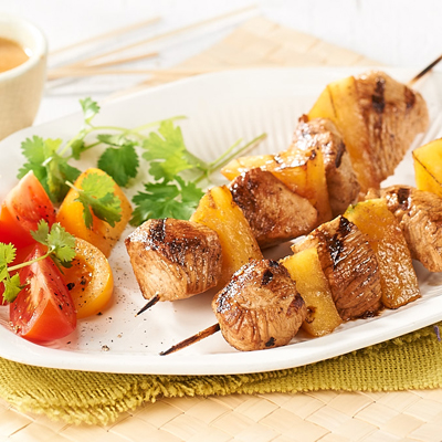 Hawaiian-Style Turkey Kebabs