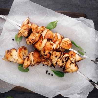Shish Taouk Turkey Skewers