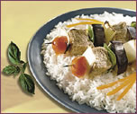 Beef and Eggplant Brochettes