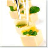 Broiled Marinated Four-Cheese Brochettes