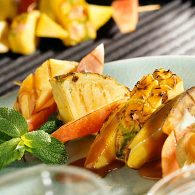 Grilled Fruit Brochettes