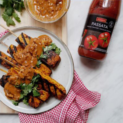 Indian-style Tofu Brochettes