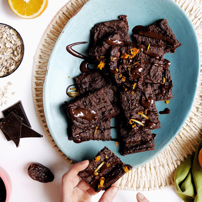 Orange and Sweet Potato Brownies