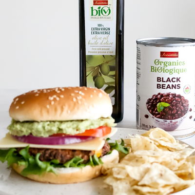 Burgers Fiesta aux haricots noirs biologiques