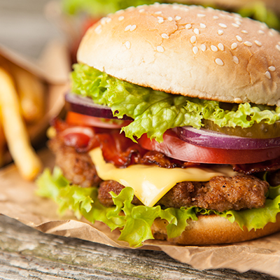 Burgers grillés juteux