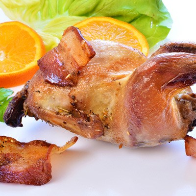 Quails with Pancetta