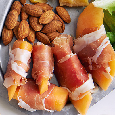 Cantaloupe with Prosciutto