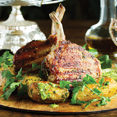 Rack of Pork Coated with Herbs of Provence