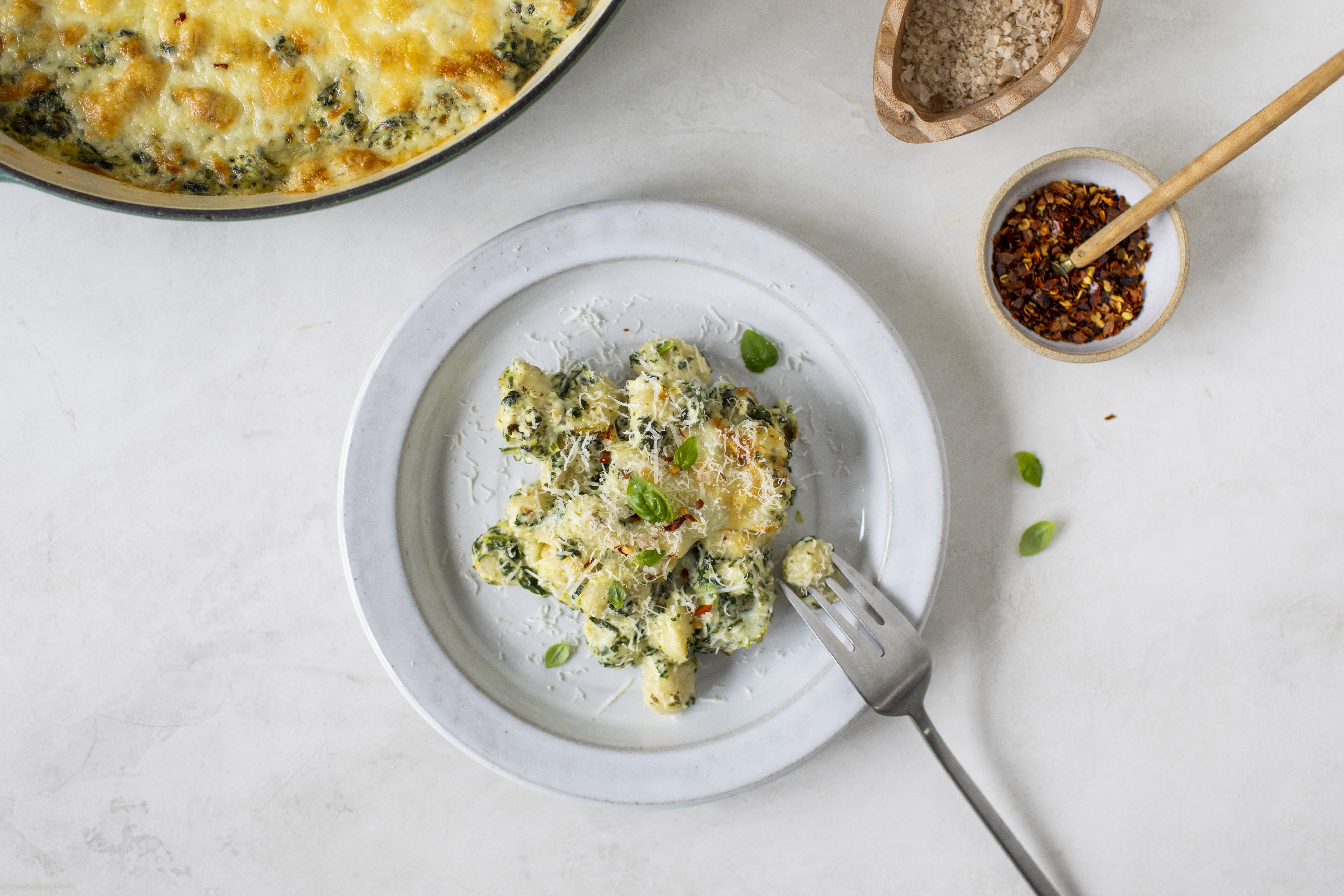 Pesto Gnocchi Bake