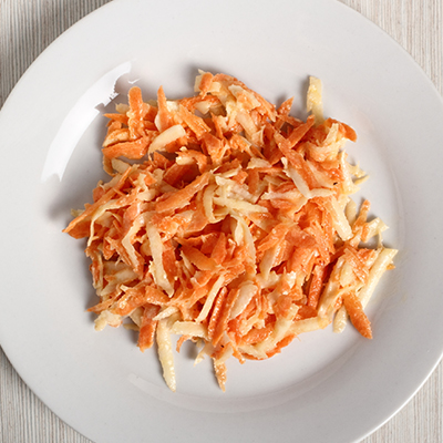 Céleri-rave et carottes en salade