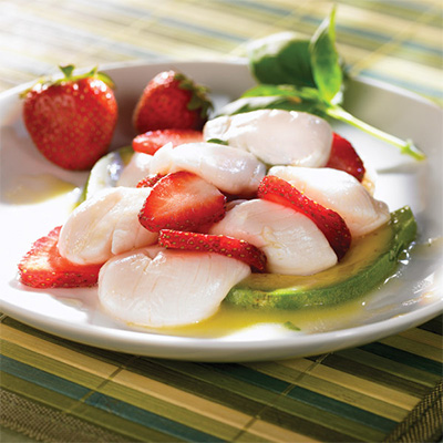 Scallop Ceviche with Strawberries