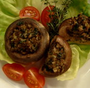 Champignons farcis au pâté de foie
