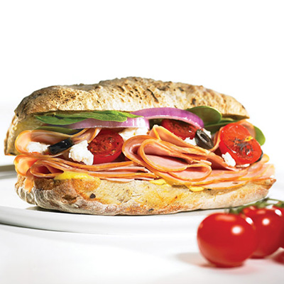Grilled Allegro Ciabattas with Artisan Ham