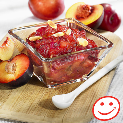 Spiced Stewed Nectarines and Plums