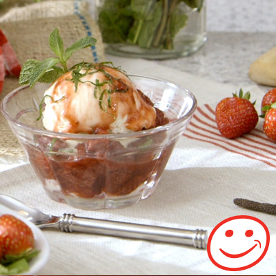 Compotée de fraises au balsamique et au poivre long