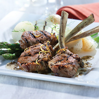 Quebec Lamb Chops with Cider and Maple Syrup
