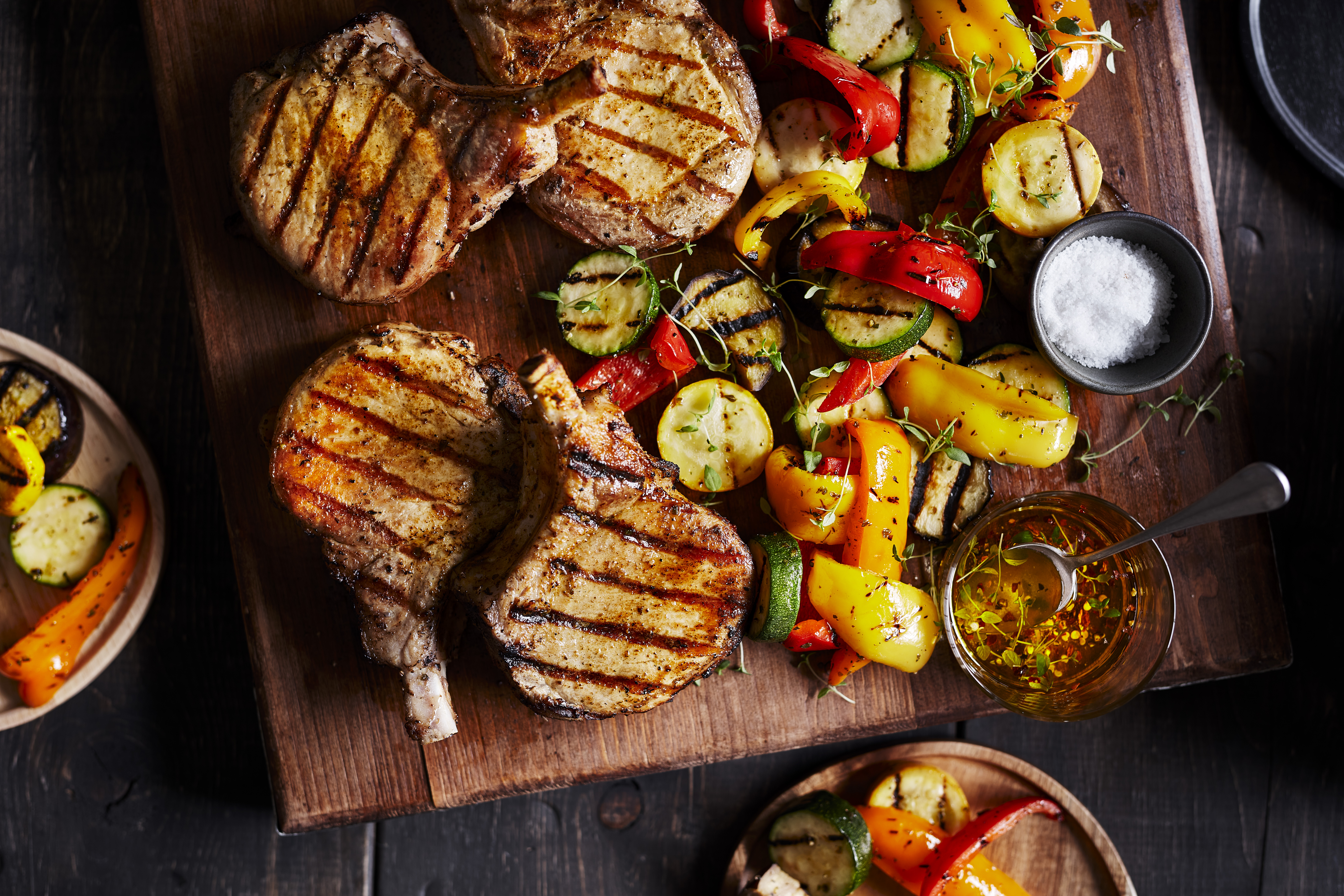 Grilled Pork Chops with Provencal Herbs