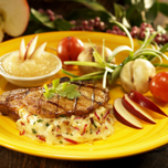 Apple-Gouda Stuffed Pork Chops