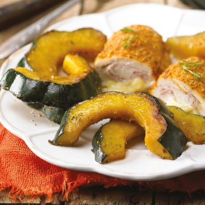 Courge poivrée glacée au sirop d'érable