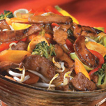 Squash and Veal Stir-Fry