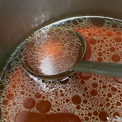 Court bouillon au vinaigre balsamique