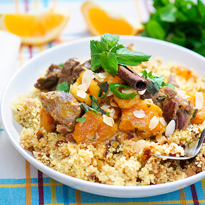 Ham-mandarin Couscous