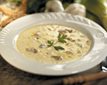 Creamy Brie and Fresh Mushroom Soup