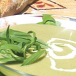 Cream of Boston lettuce soup