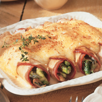 Le Douanier Alpine Ham, Cheese & Asparagus Crêpes
