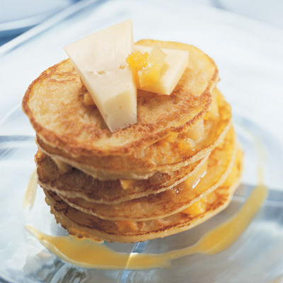 Maple Peach Pancakes