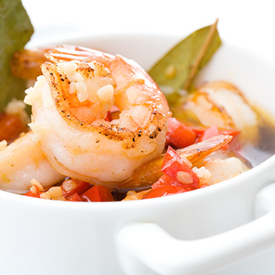 Garlic Shrimp with red peppers
